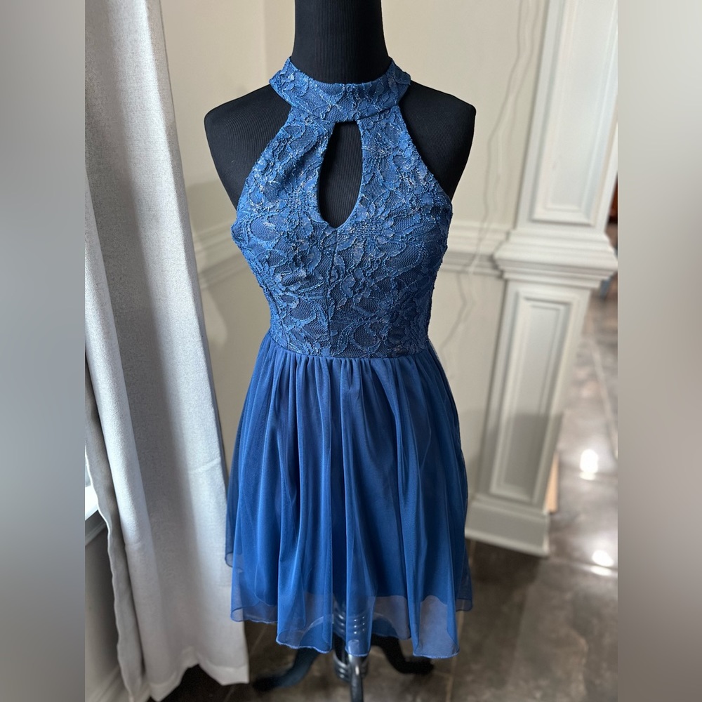 Navy Blue Cocktail Dress